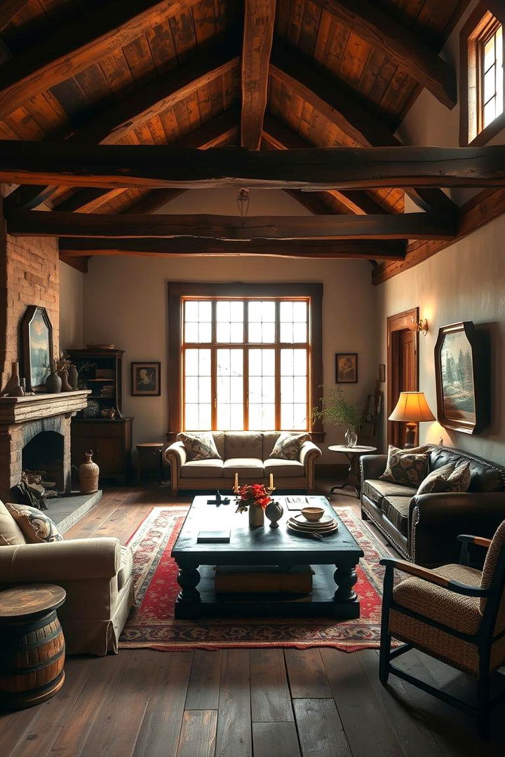 Rustic Charm Living Room - 22 Sunken Living Room Ideas