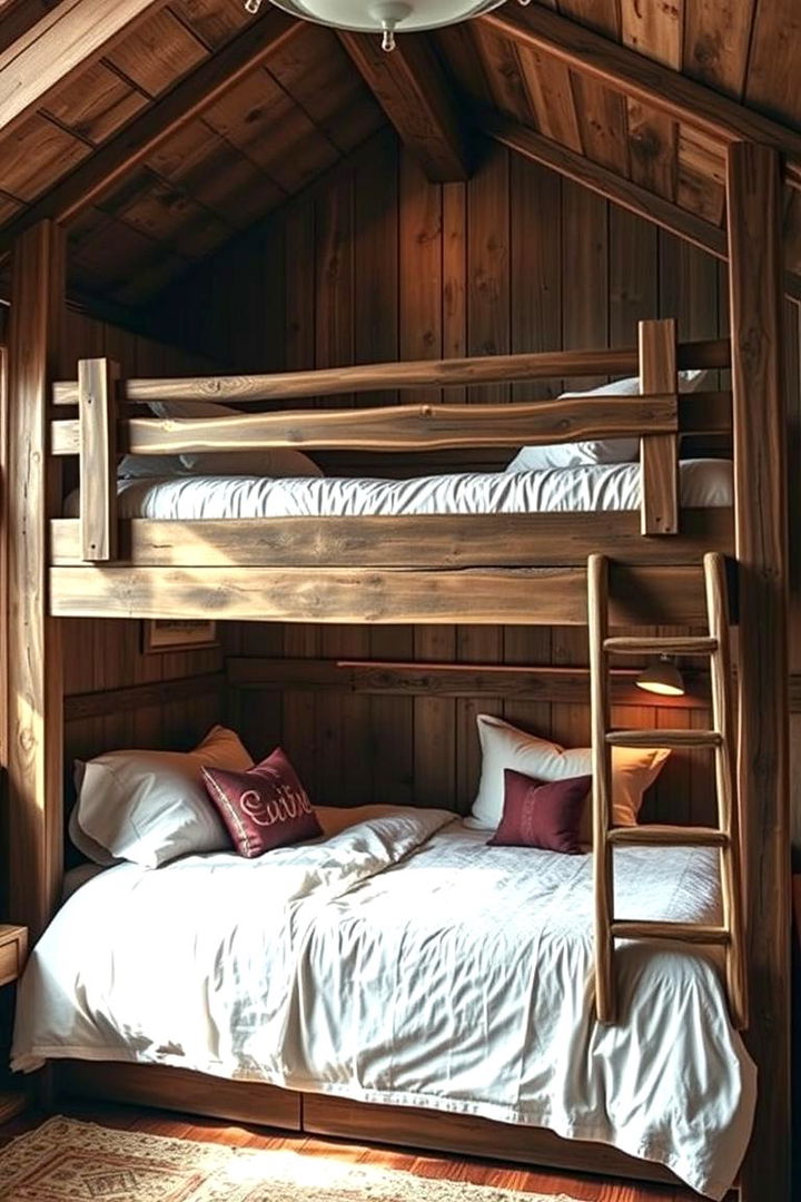 Rustic Charm Loft Bed - 22 Loft Bed Ideas