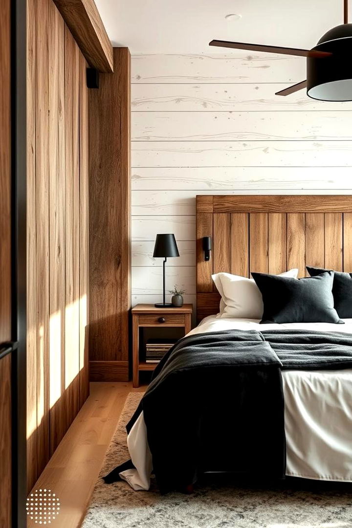 Rustic Charm Meets Modern Minimalism - 22 Cream and Black Bedroom Ideas