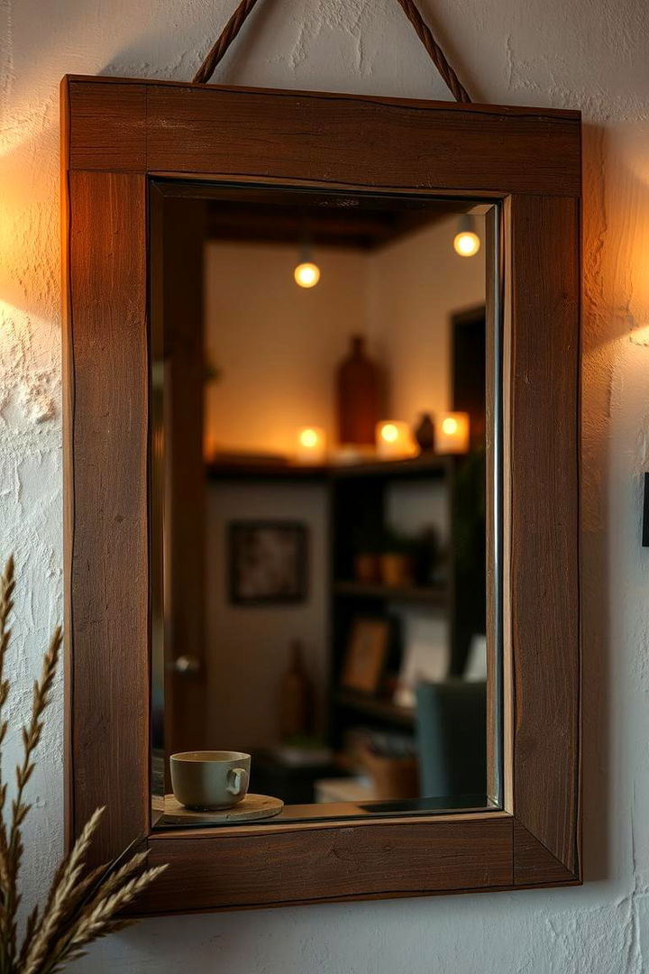 Rustic Charm Mirror Painting - 22 Mirror Painting Ideas