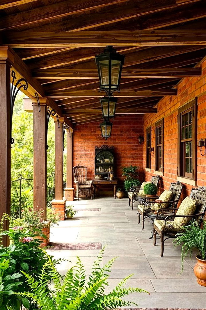 Rustic Charm Oasis - 22 Attached Covered Patio Ideas