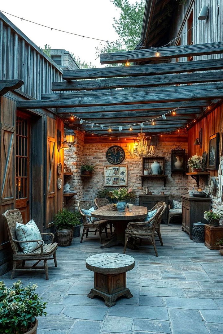 Rustic Charm Outdoor Terrace - 22 Terrace Design Ideas