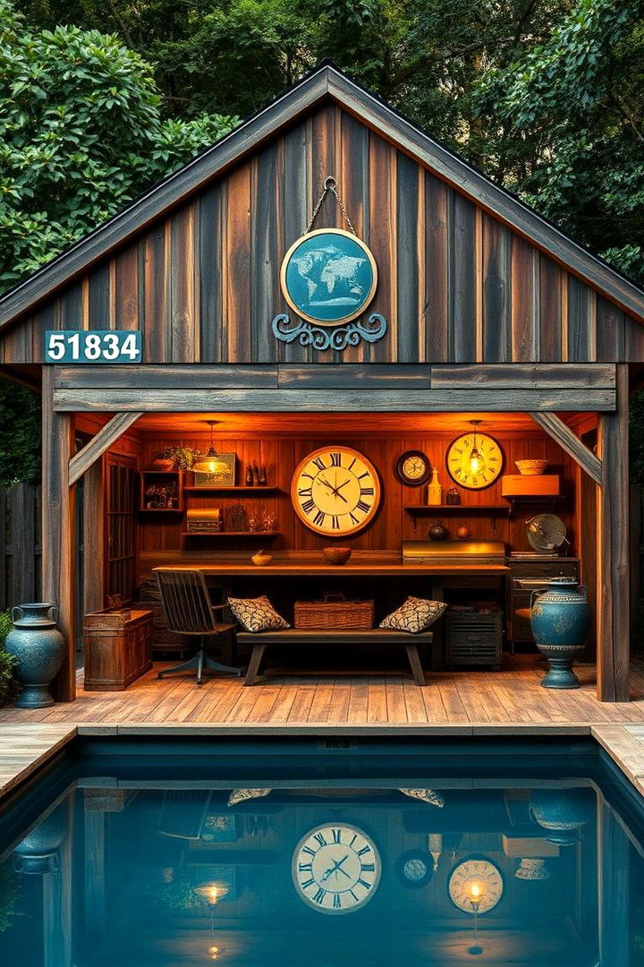 Rustic Charm Pool Haven - 22 Pool Shed Ideas