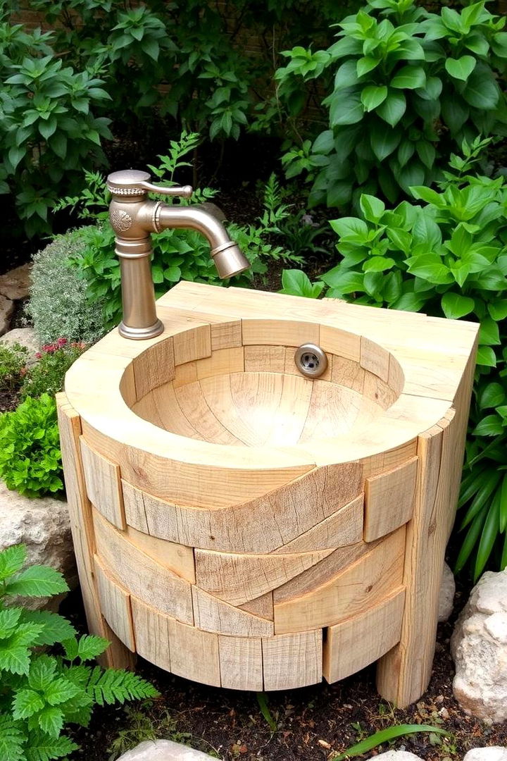Rustic Charm Repurposed Wood Designs - 22 outdoor sink ideas