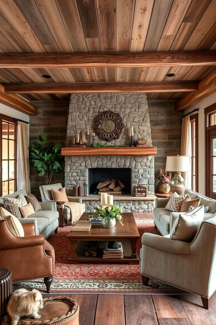 Rustic Charm Retreat - 22 Living Room Layout Ideas