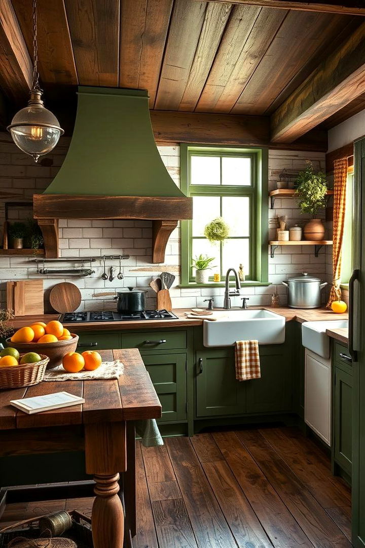 Rustic Charm Transformation - 22 Green and Yellow Kitchen Ideas