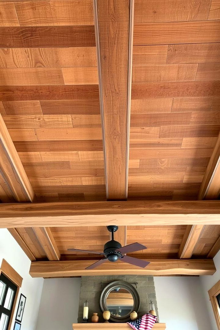 Rustic Charm Tray Ceiling - 22 tray ceiling ideas