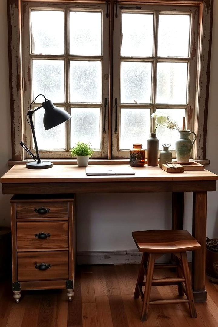 Rustic Charm and Simplicity - 22 Desk in Front of Window Ideas