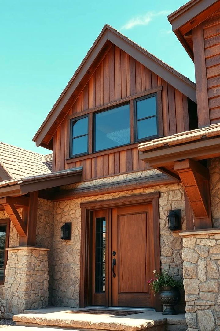 Rustic Charm and Timeless Appeal - 22 Chocolate Brown House Exterior Design Ideas