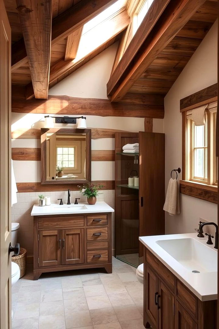 Rustic Charm in Beige Tones - 22 Beige Bathroom Ideas