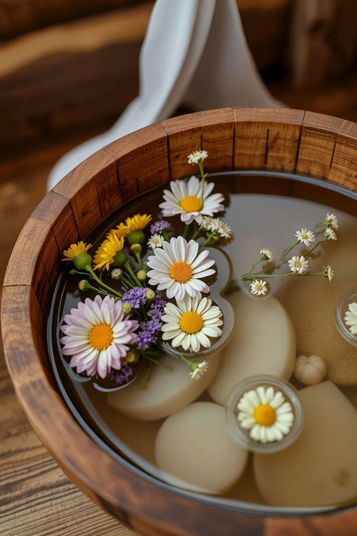 Rustic Charm in a Bowl - 22 Floating Wedding Centerpiece Ideas