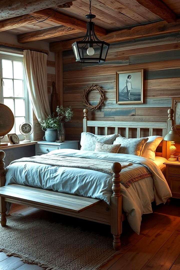 Rustic Charm with Blue Accents - 22 Duck Egg Blue Bedroom Ideas