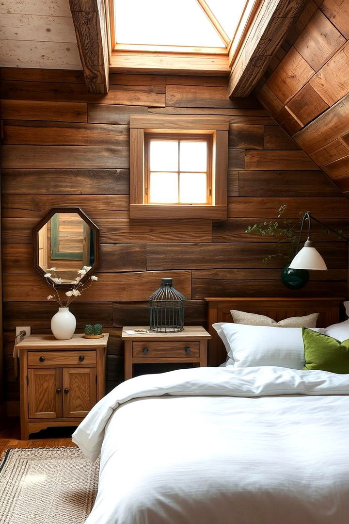 Rustic Charm with Green and White - 22 Green and White Bedroom Ideas