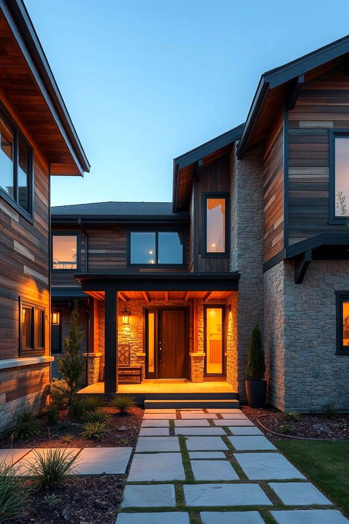 Rustic Charm with Modern Twist - 22 Aesthetic House Exterior Ideas