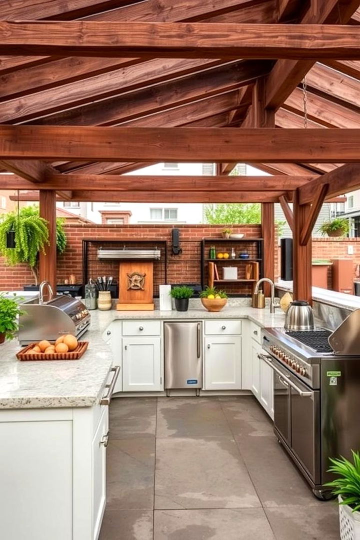 Rustic Charm with Modern Upgrades - 22 Rooftop Kitchen Ideas