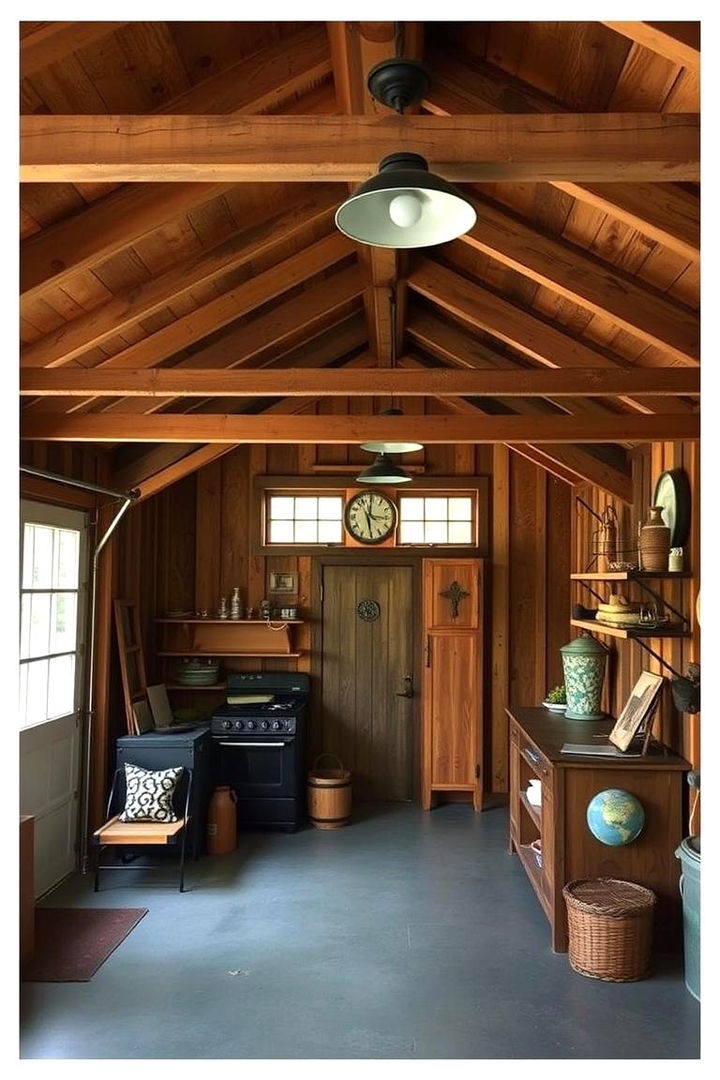 Rustic Charm with Natural Wood Accents - 22 Detached Garage Ideas