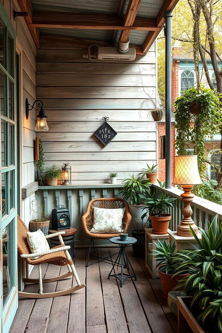 Rustic Charm with Vintage Accents - 22 French Balcony Ideas
