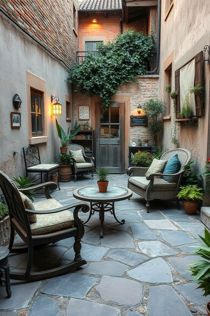 Rustic Charm with Weathered Bluestone - 22 Bluestone Patio Ideas