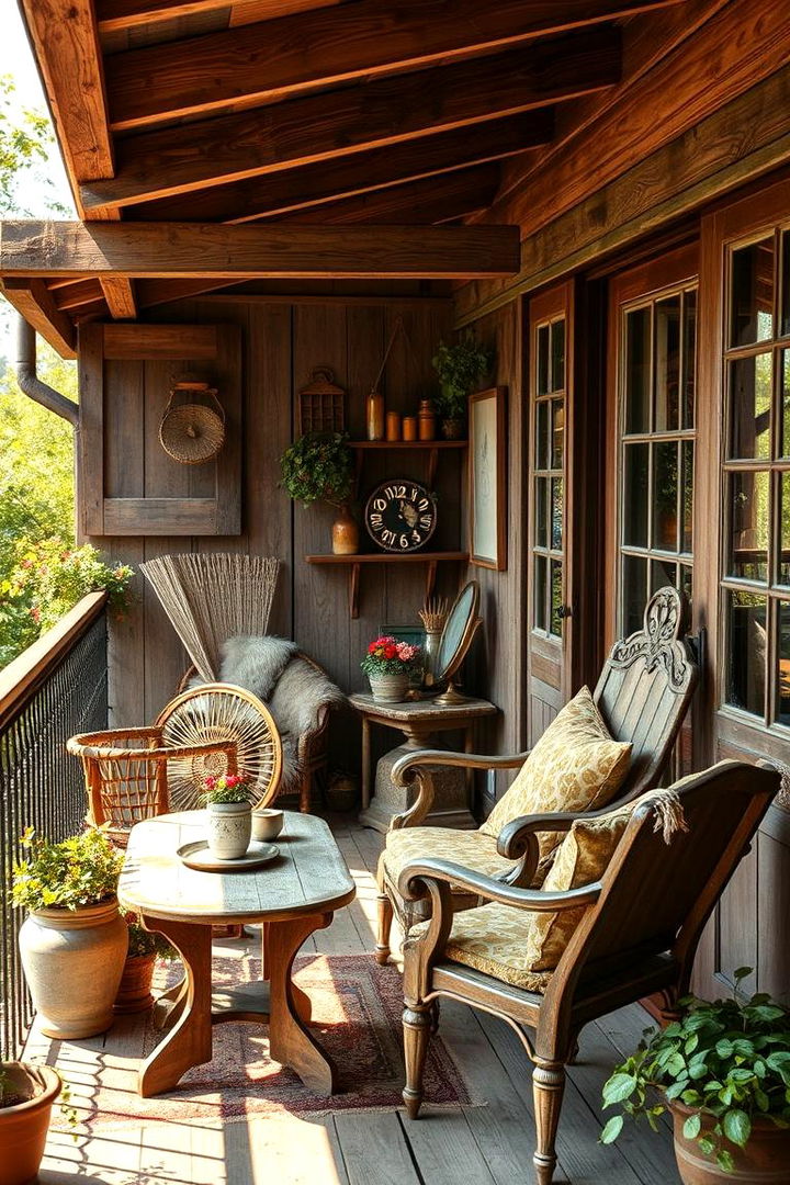 Rustic Charm - 22 Balcony Ideas