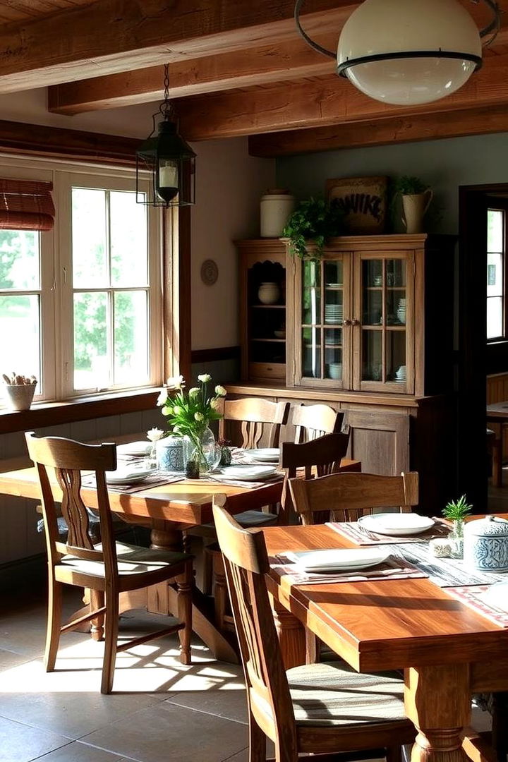 Rustic Chic Elements for Warmth - 22 Casual Dining Room Ideas