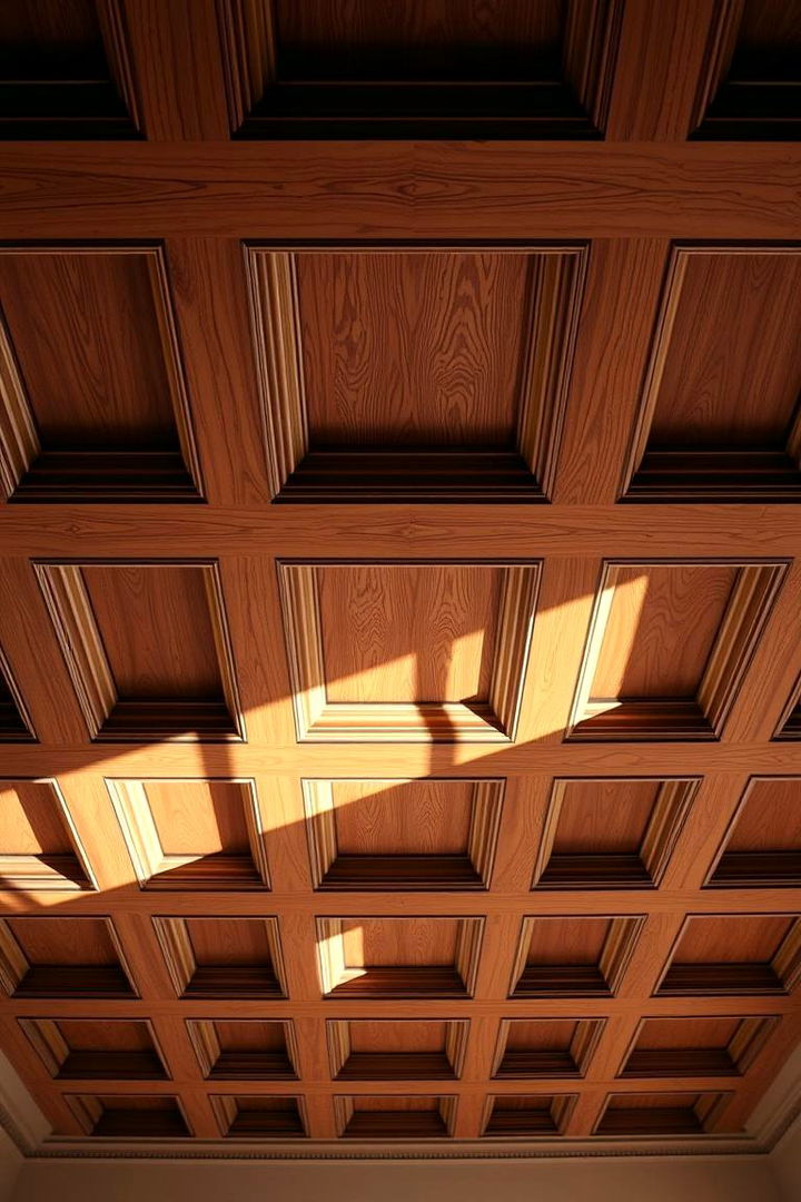 Rustic Coffered Designs - 22 Rustic Ceiling Ideas