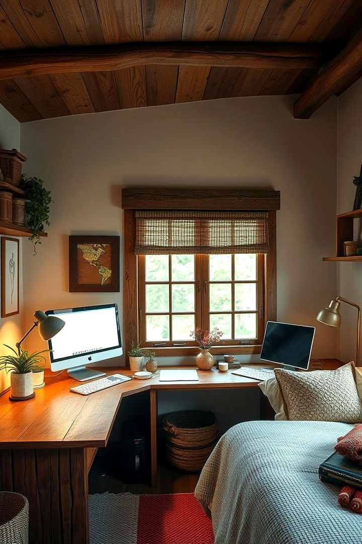 Rustic Comfort Offices - 22 Bedroom Office Ideas