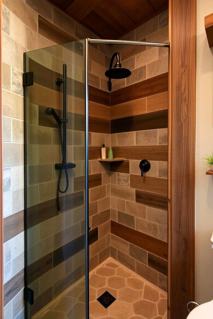 Rustic Comfort - 22 Corner Shower Ideas