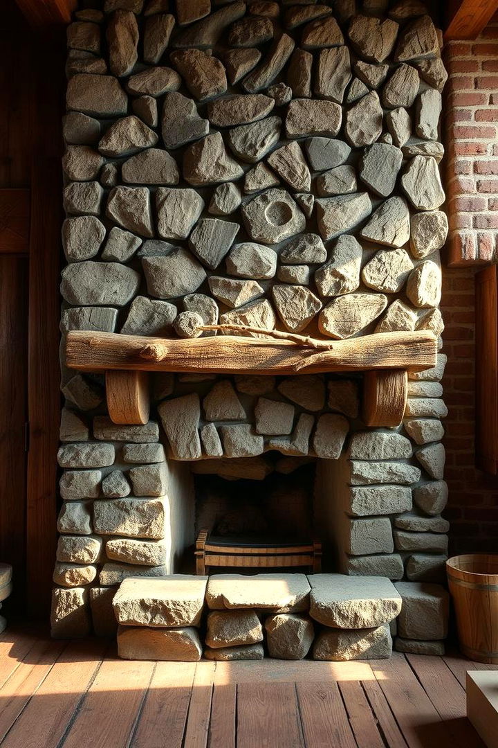 Rustic Cozy Retreat - 22 Fireplace Between Windows Ideas