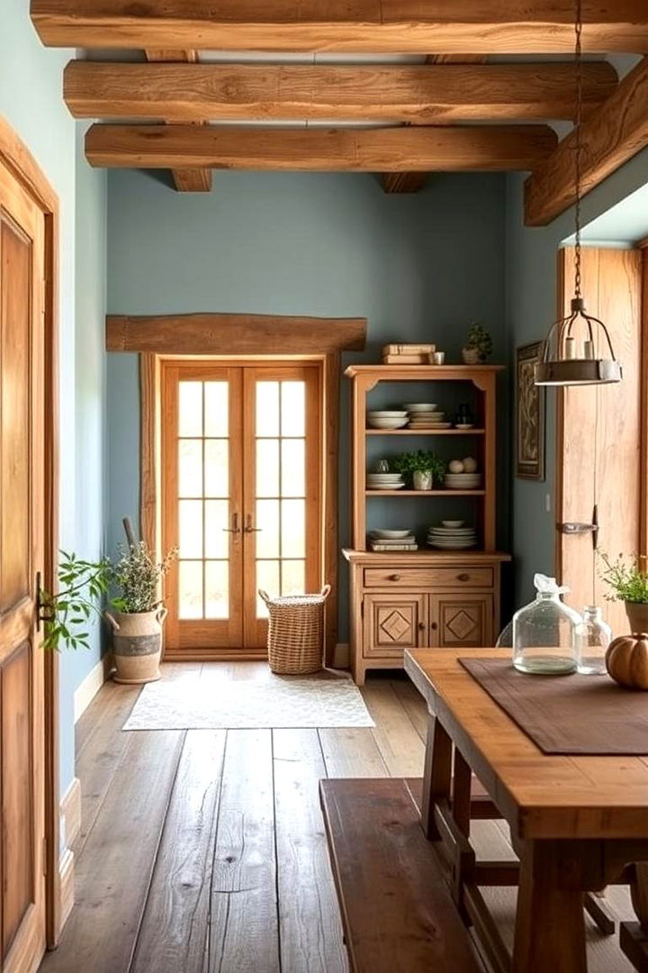 Rustic Dusty Blue - 22 blue exterior house paint ideas
