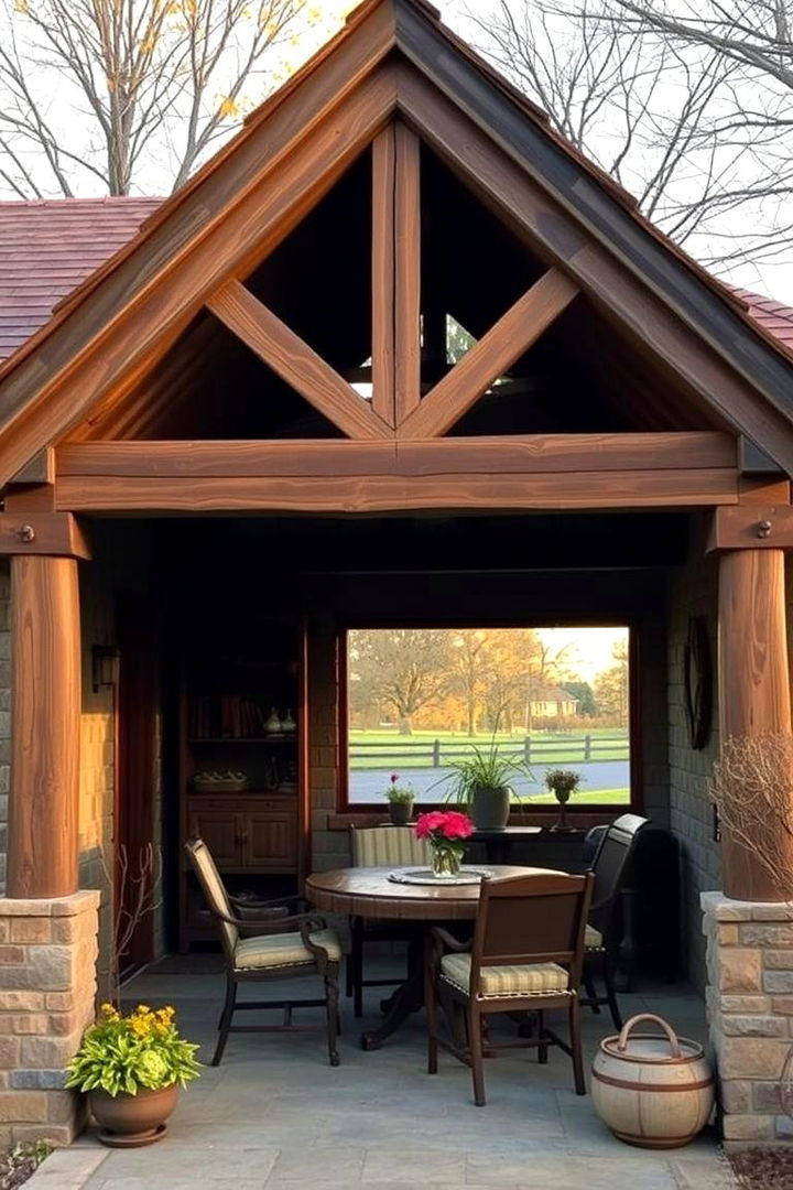 Rustic Elegance Design - 22 Gable Patio Roof Design Ideas