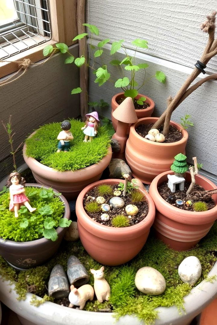 Rustic Fairy Garden Corner - 22 Corner Garden Ideas With Pots