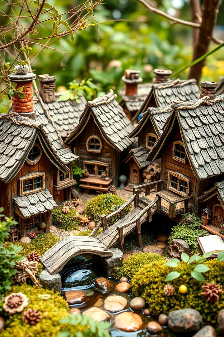 Rustic Fairy Village - 22 Large Fairy Garden Ideas