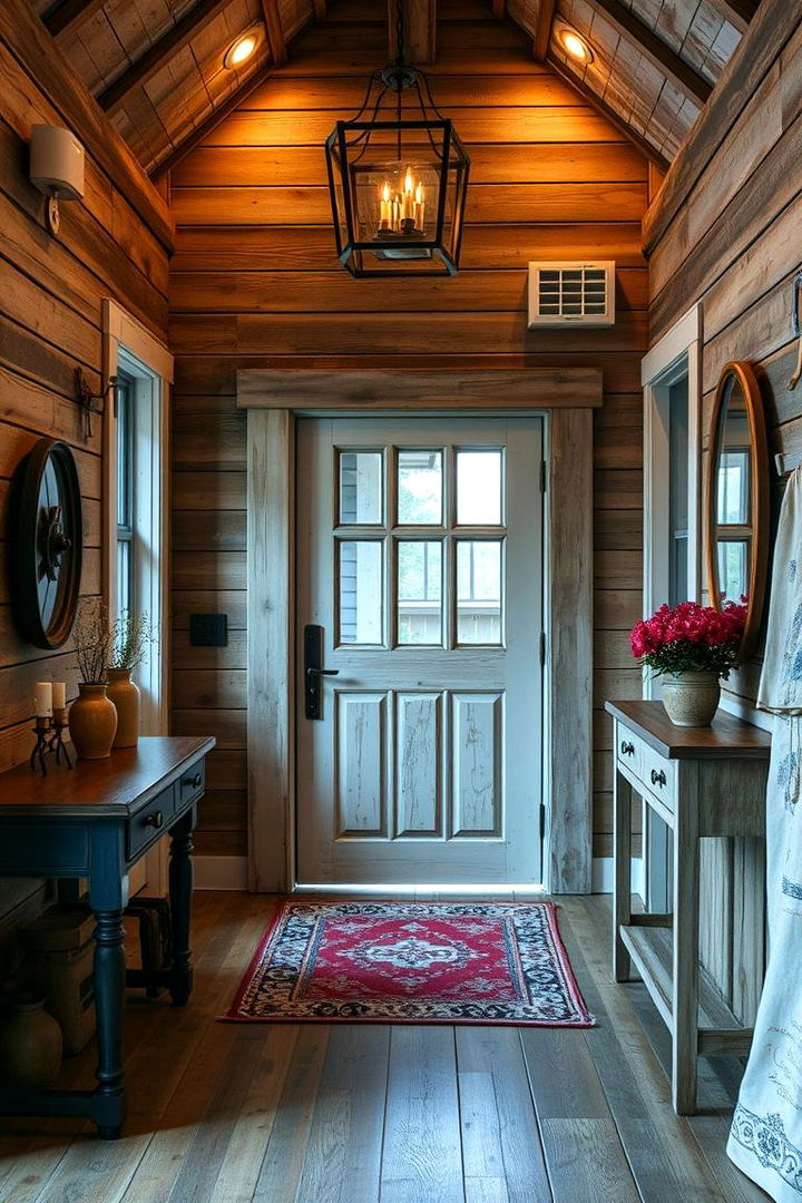 Rustic Farmhouse Charm - 22 Foyer Decor Ideas