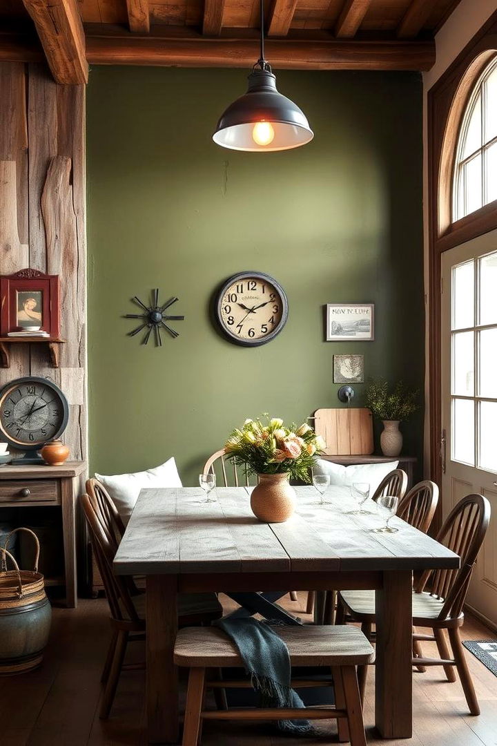 Rustic Farmhouse Comfort - 22 Olive Green Accent Wall Ideas