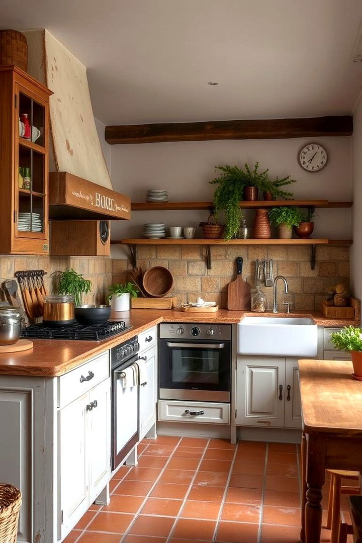 Rustic Farmhouse Design - 22 Terracotta Kitchen Floor Ideas