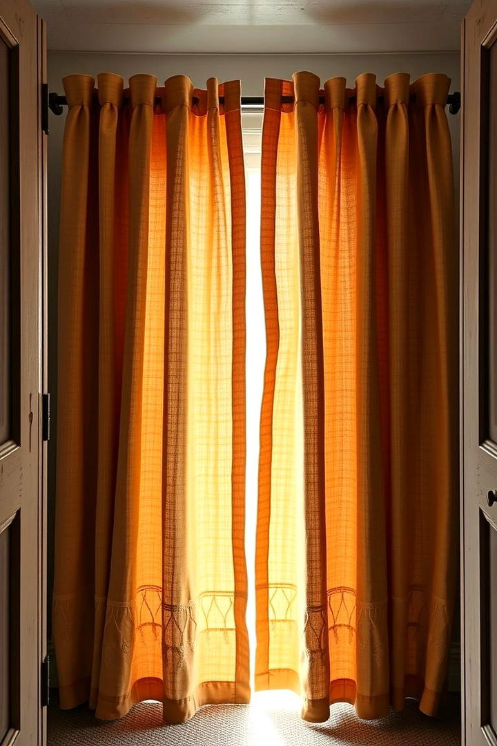 Rustic Farmhouse Fabric - 22 closet curtain ideas