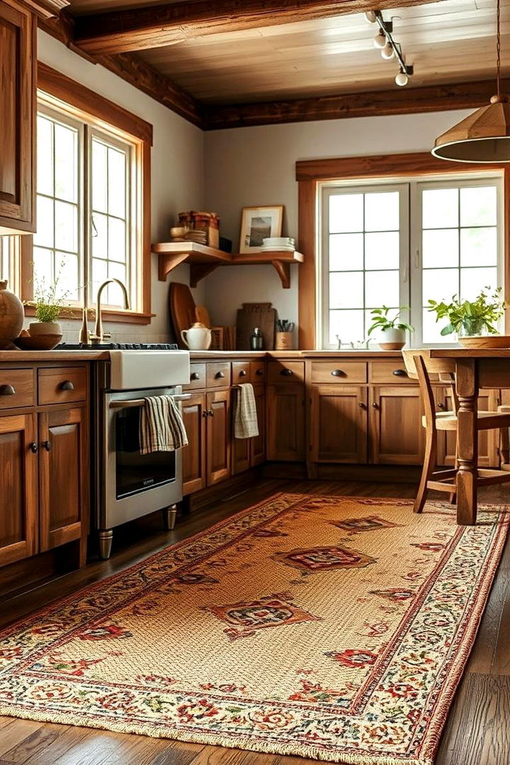 Rustic Farmhouse Inspiration - 22 Kitchen Rug Ideas
