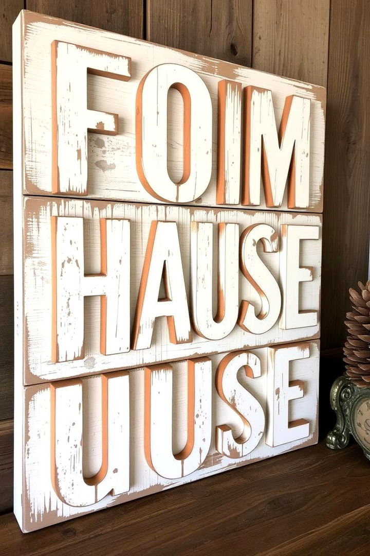Rustic Farmhouse Lettering - 22 Wedding Welcome Sign Ideas