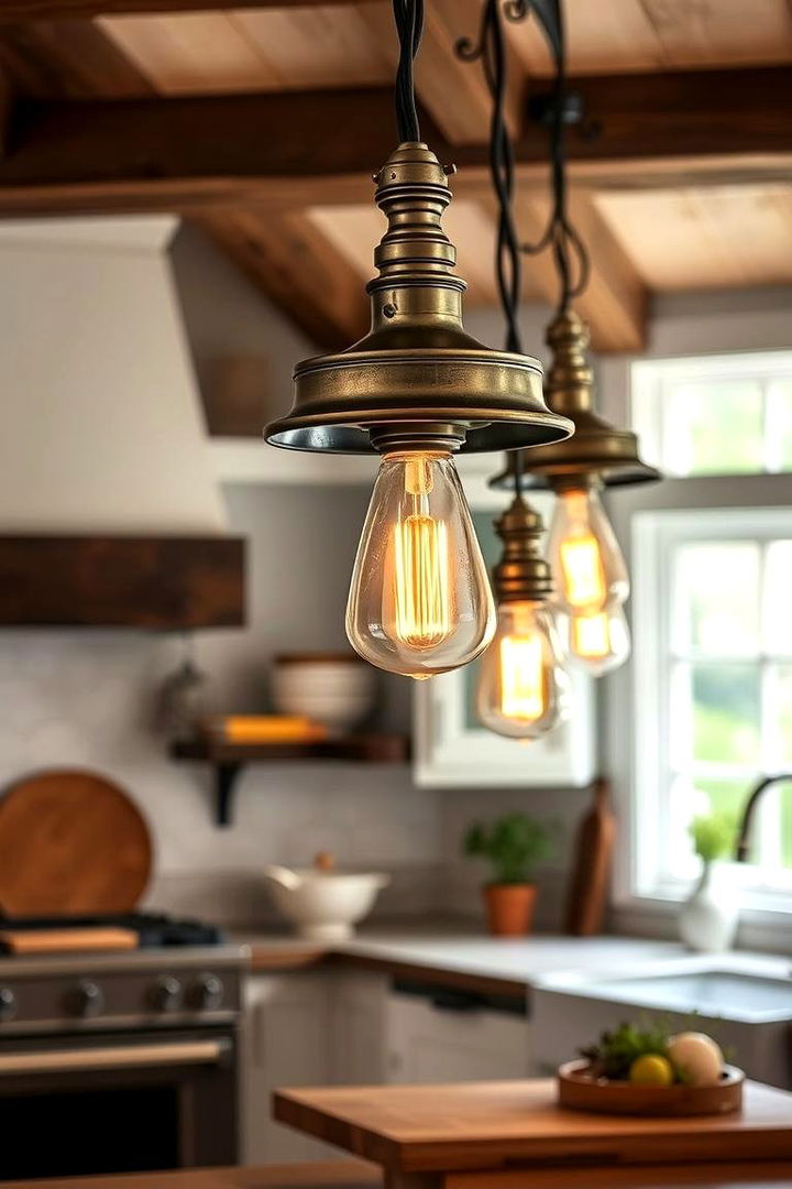 Rustic Farmhouse Lighting - 22 Kitchen Lighting Ideas