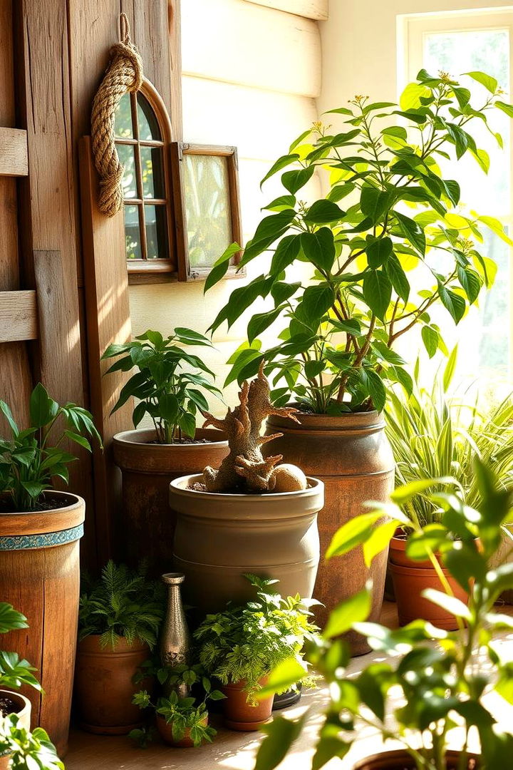 Rustic Farmhouse Plant Views - 22 Plant Room Ideas
