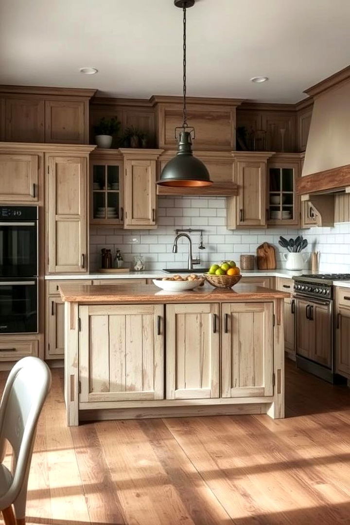 Rustic Farmhouse Style - 22 Kitchen Island Back Panel Ideas