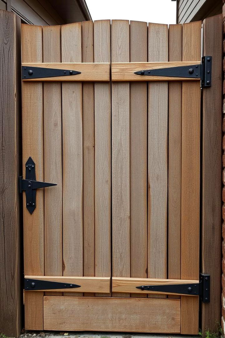 Rustic Farmhouse Style Fence Gate - 22 Fence Gate Ideas