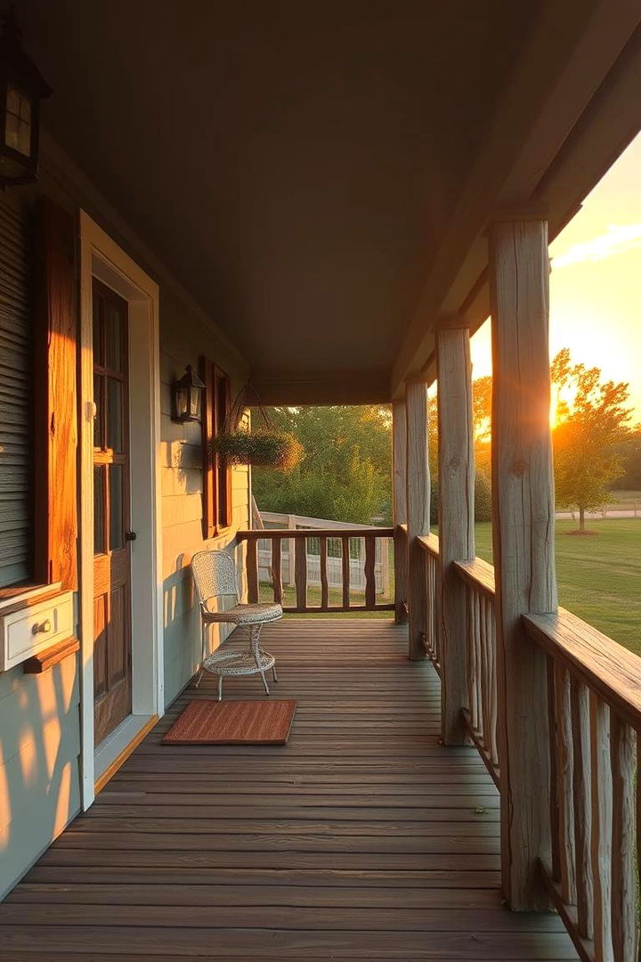 Rustic Farmhouse Style - 22 Front Porch Railing Ideas