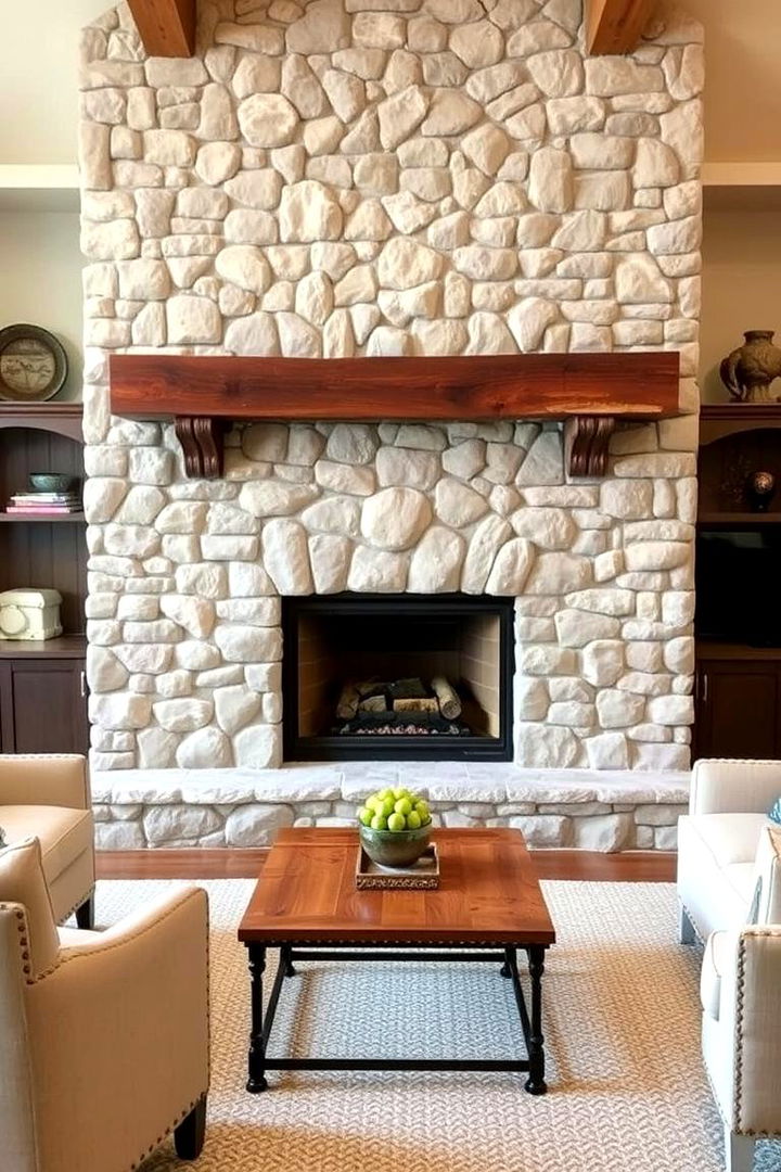 Rustic Fireplace Focus - 22 Rustic Living Room Ideas