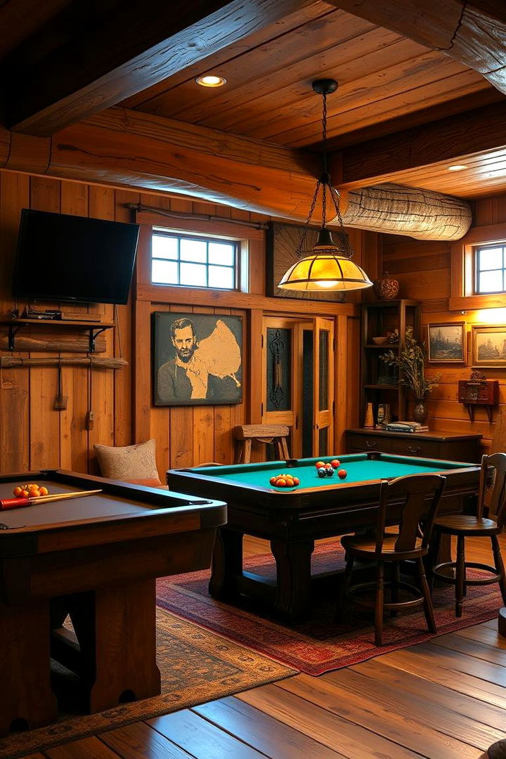 Rustic Game Room - 22 Game Room Paint Ideas