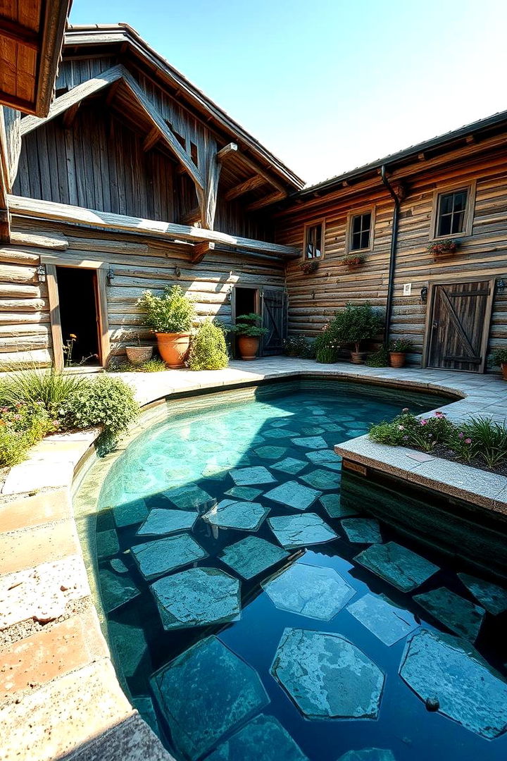 Rustic Garden Escape - 22 Pool Landscaping Ideas