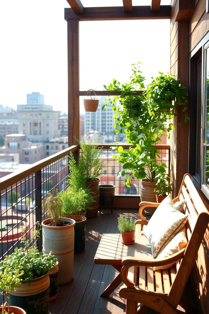 Rustic Garden Escape - 22 Penthouse Balcony Ideas
