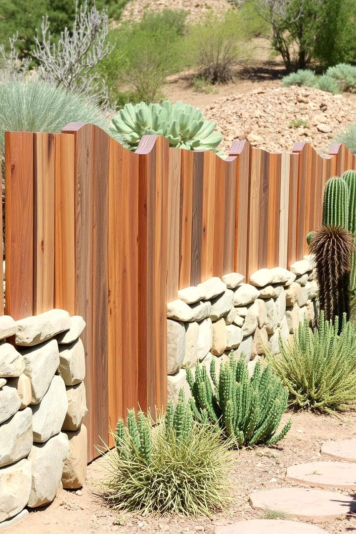 Rustic Garden Fence - 22 Arizona Backyard Ideas