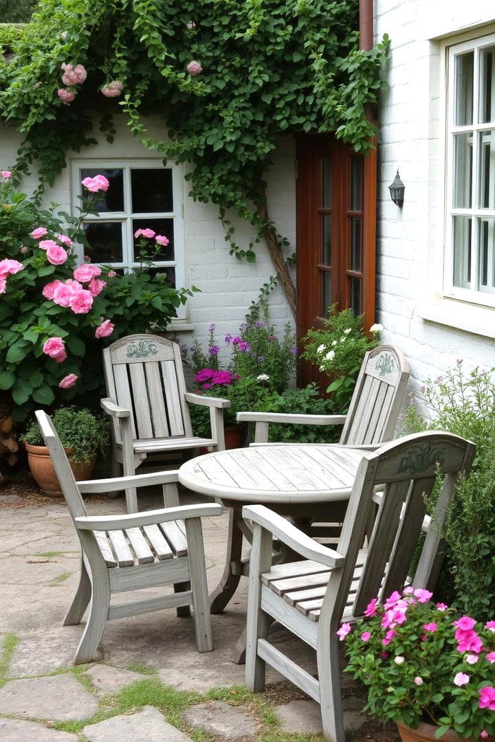 Rustic Garden Furniture - 22 Cottage Garden Ideas