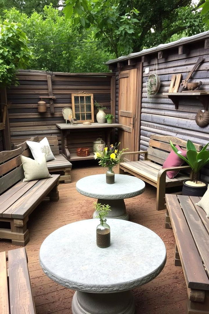 Rustic Garden Lounge - 22 Greek Garden Ideas